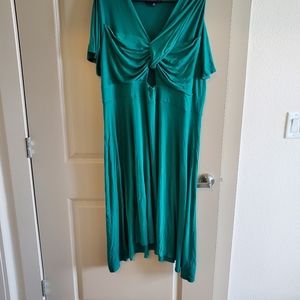 Eloquii Emerald Green Cut Out Dress